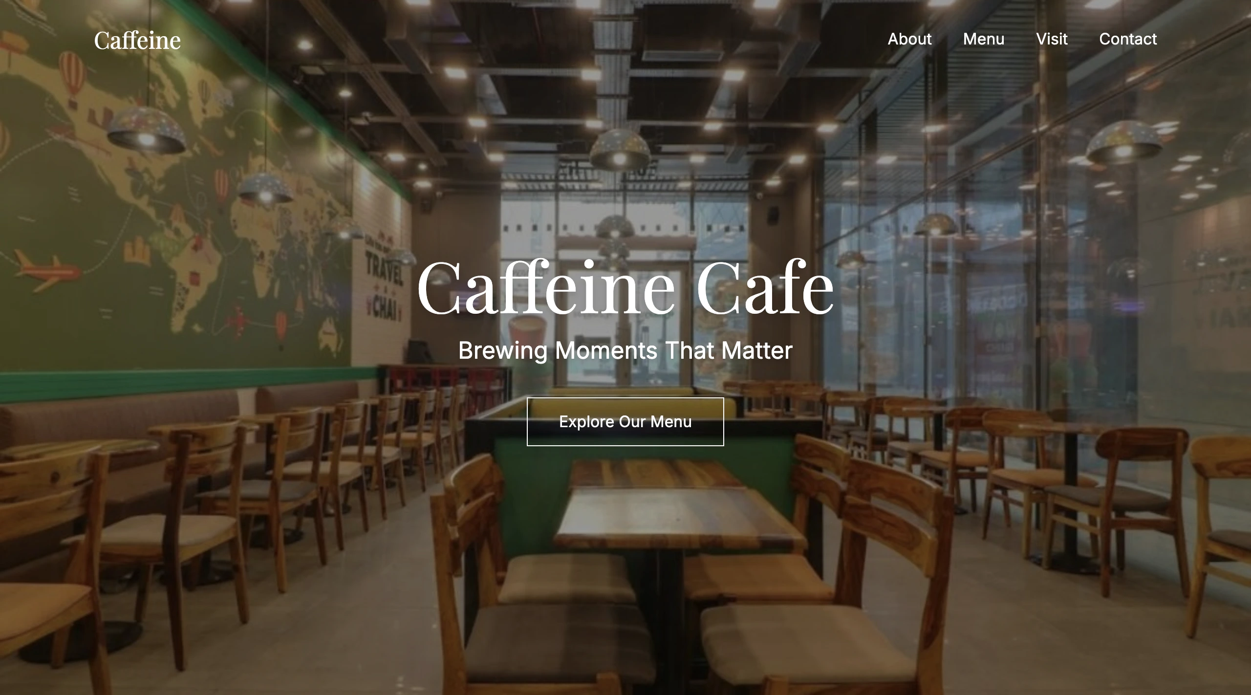 Cafe Website - UI/UX Design project by Zylo Solutions