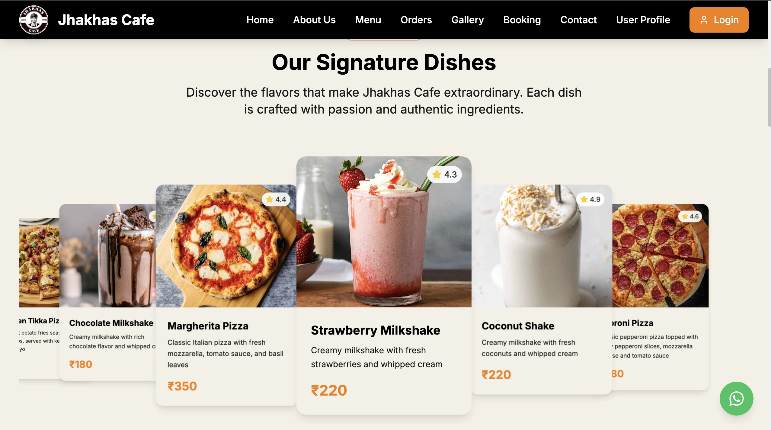 Restaurant Website - Web Development project by Zylo Solutions
